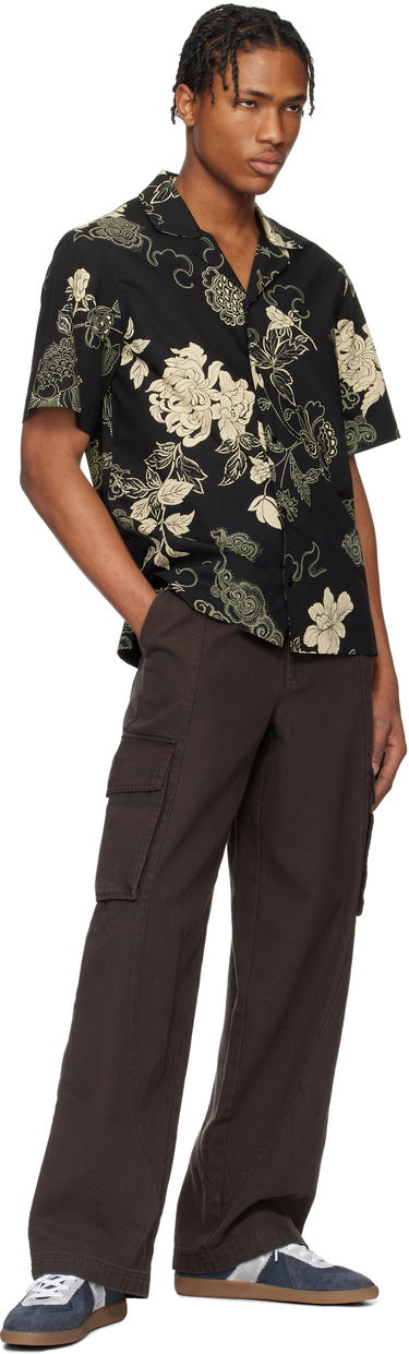 Риза Moncler Moncler Floral Print Cotton Shirt Черно | K10912F00018598I5, 3