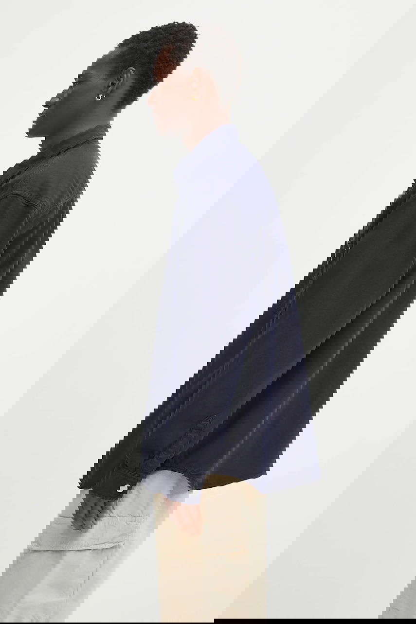 Риза Carhartt WIP Walter Relaxed Fit Classic Collar Shirt Тъмно синьо | I033578.1CGD, 1