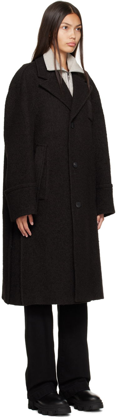 Палта WOOYOUNGMI WOOYOUNGMI Single Breasted Coat Черно | W223HC06, 1