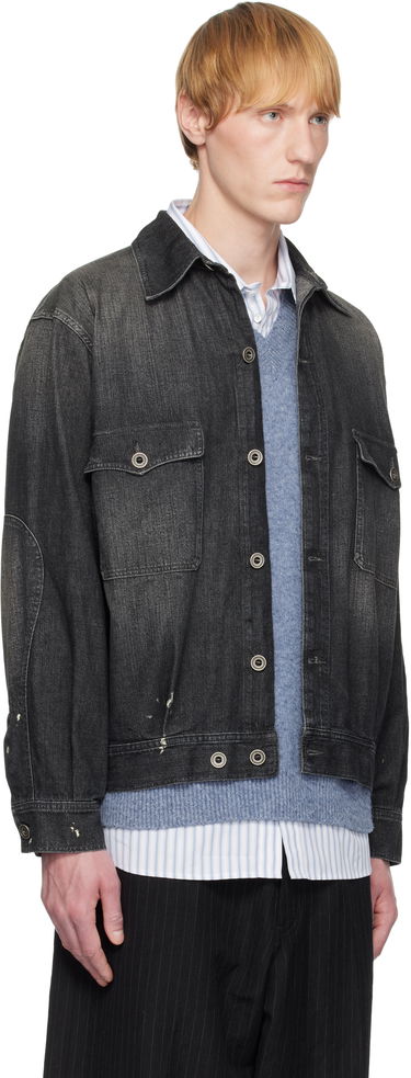 Яке Maison Margiela Maison Margiela Distressed Denim Jacket Черно | S50AM0649 M30025, 1
