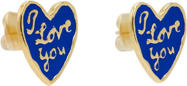 Обеци Chopova Lowena Chopova Lowena Lovers Heart Earrings Синьо | 6574, 1
