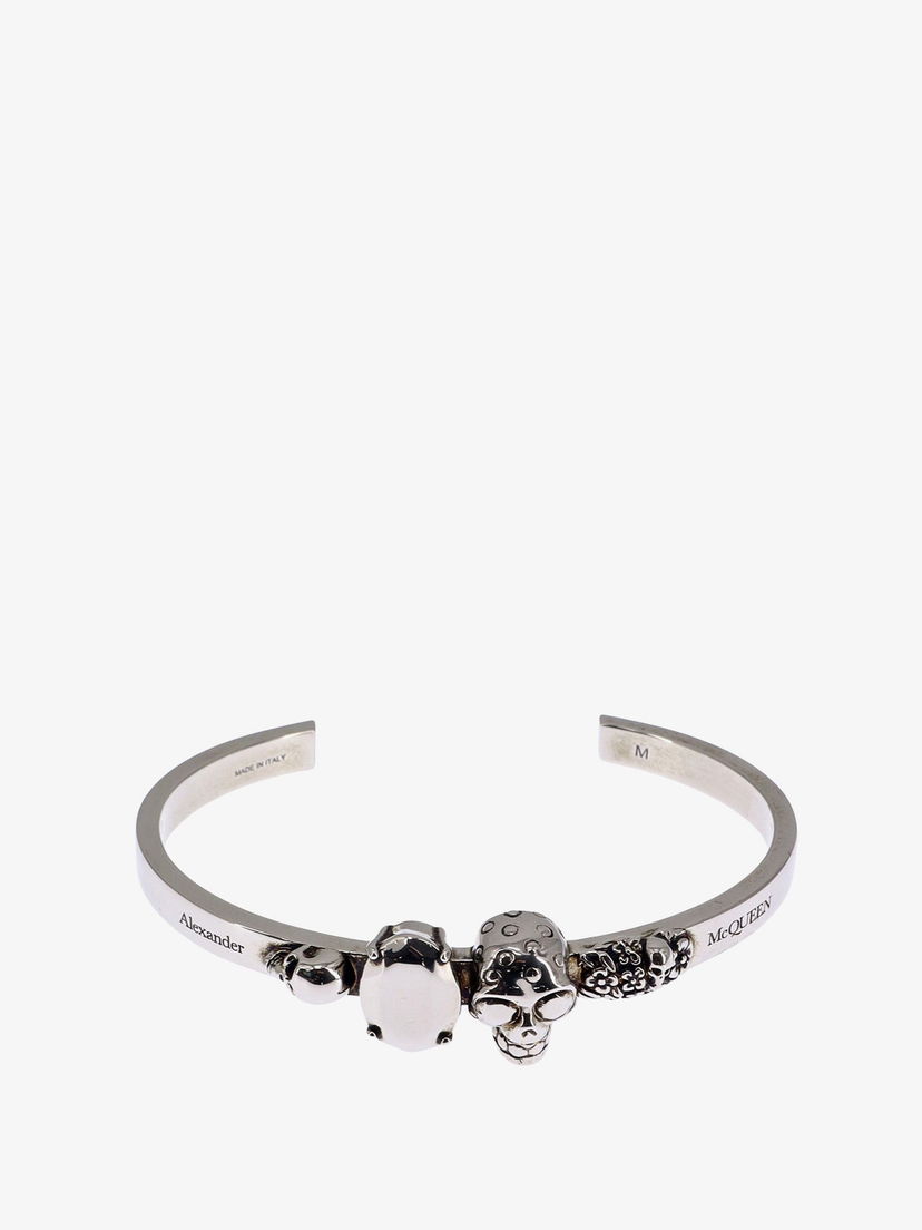 Гривна Alexander McQueen Skull Bracelet Металик | 795311J160Y0446