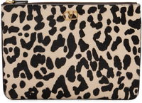 Dalmatian-print VLogo Signature Pouch