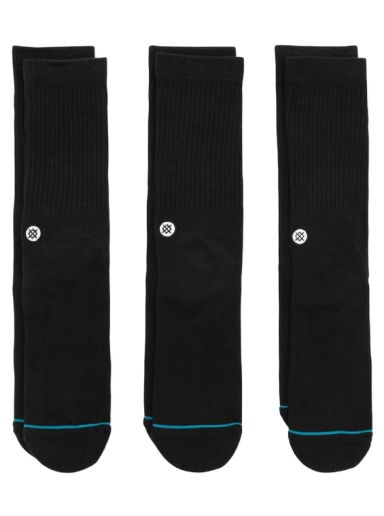 Чорапи Stance Icon 3 Pack Socks Черно | M556D18ICP-BLK