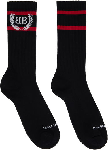 Чорапи Balenciaga Balenciaga Laurel Classic Socks Черно | 8294464F1B51074, 0