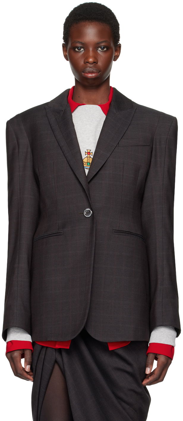 Облекло Vivienne Westwood Brown Alien Blazer Черно | 14010073-W00YX-, 0