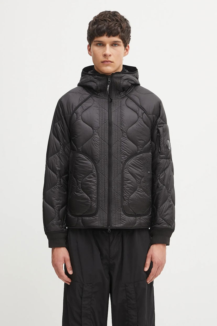 Пухо яке C.P. Company C.P. Company Hooded Quilted Jacket Черно | 19CMOW047A110158A