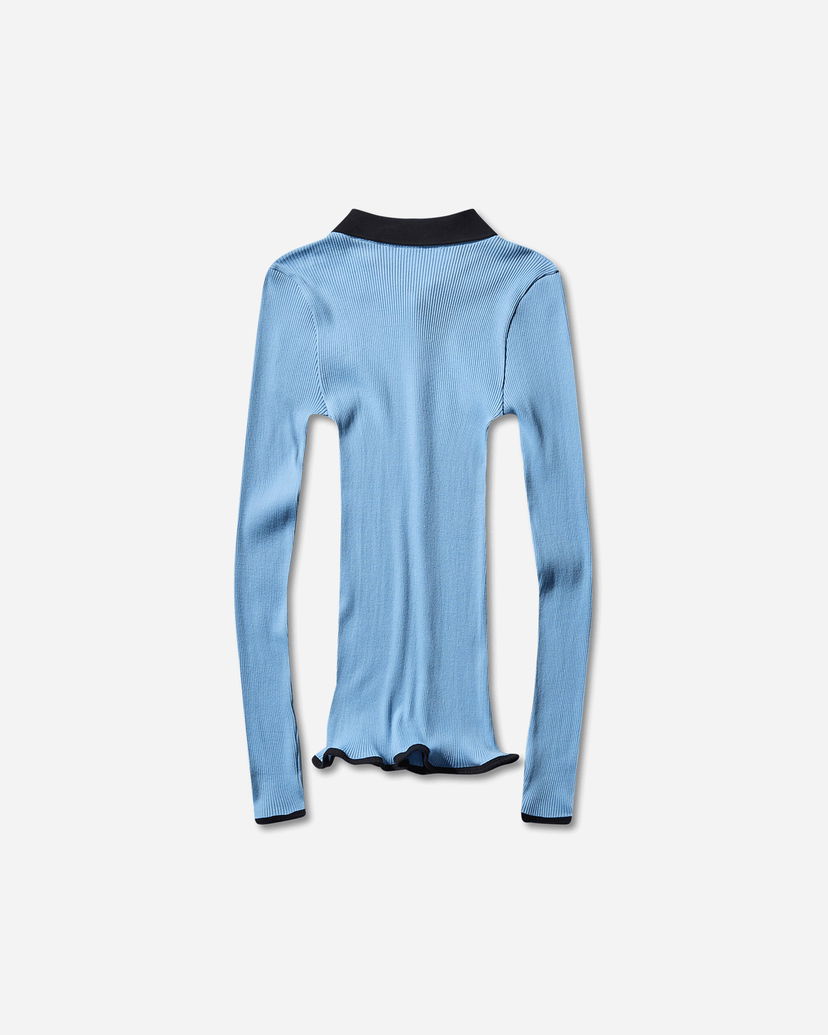 Риза OpéraSPORT Laura Seamless Shirt Синьо | SZ43  2