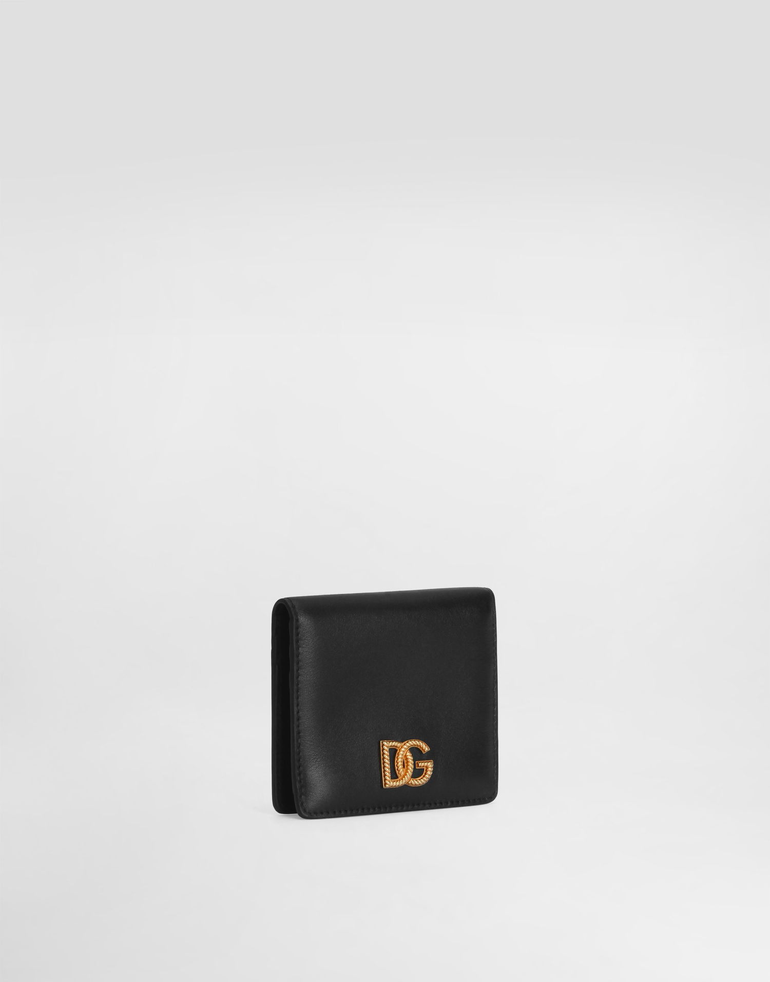 Портфейл Dolce & Gabbana Calfskin Wallet With Dg Logo Черно | BI3339AK27480999, 1