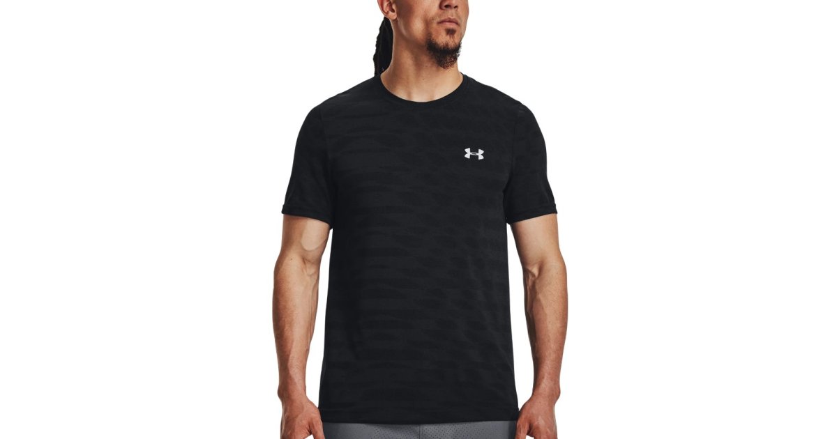 Тениска Under Armour HeatGear Seamless Ripple Tee Черно | 1379281-001, 1