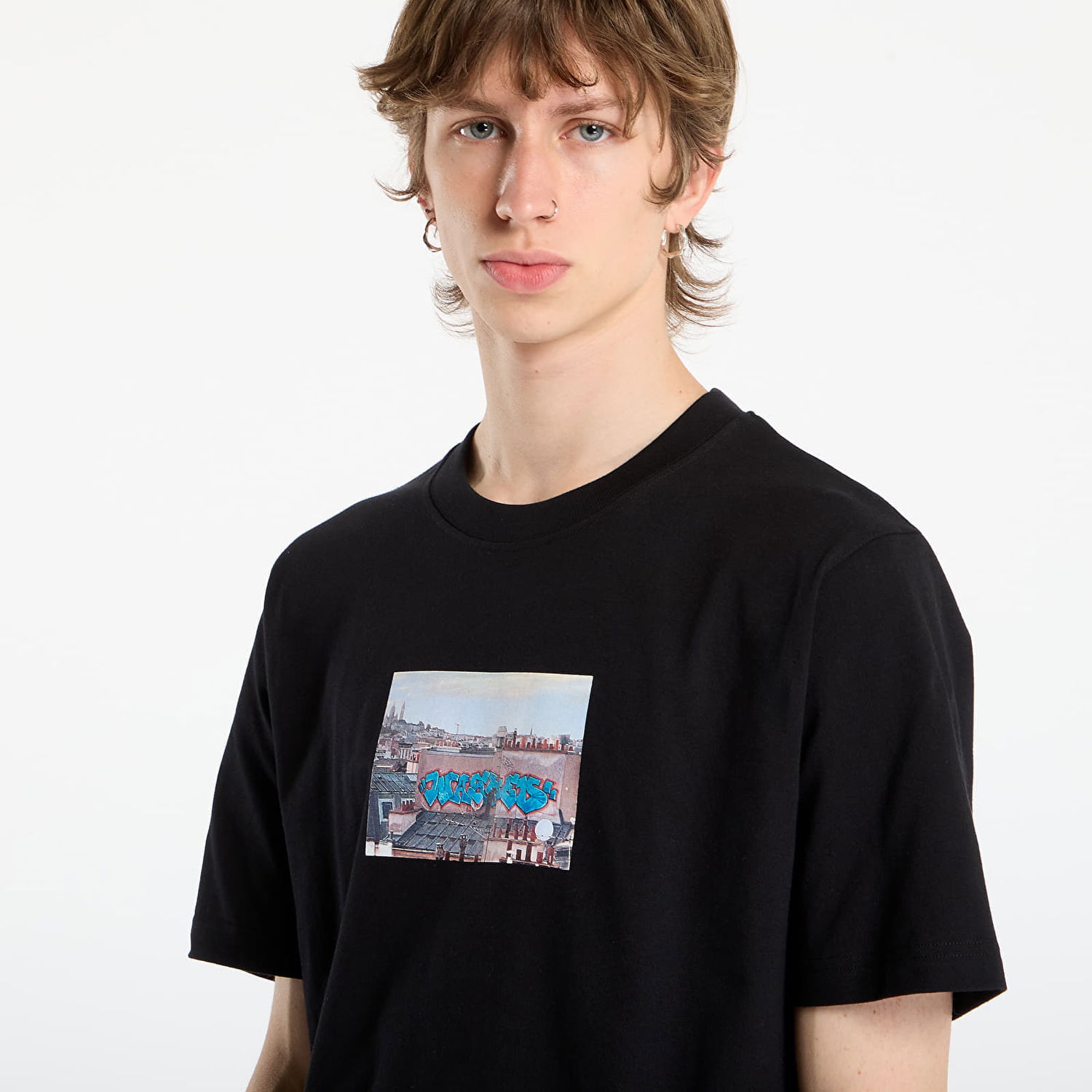 Тениска Wasted Paris Graphic Print T-Shirt Elevation Черно | WP_000320, 1