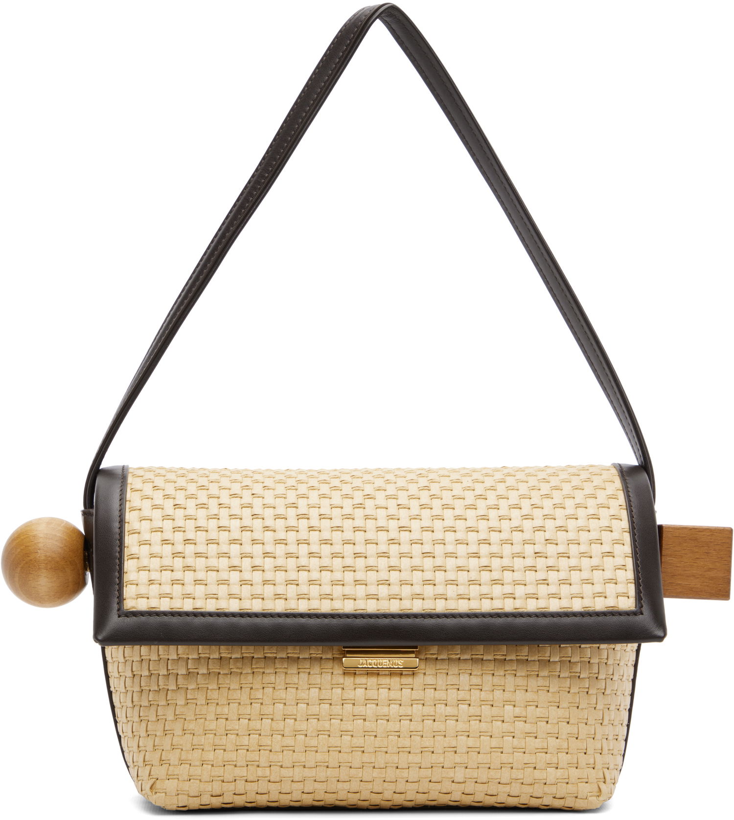 Чанта през рамо Jacquemus Jacquemus La Croisière 'The Rond Carré' Shoulder Bag Бежово | 25E243BA383-3239, 0