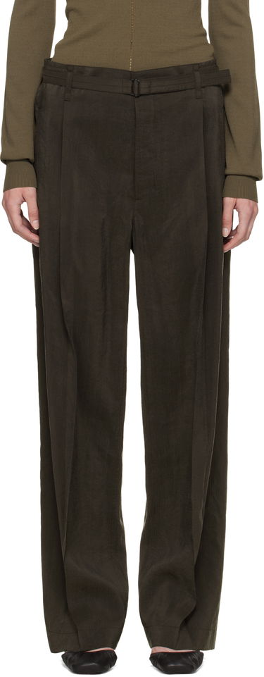 Панталони LEMAIRE Lemaire Belted Relaxed Trousers Зелено | PA1206 LF1308, 0