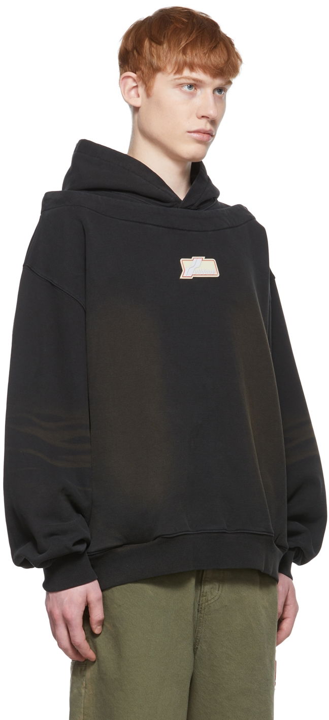 Суитчър We11done We11done Cotton Hoodie Черно | WD-TH1-22-509-U-BK, 1