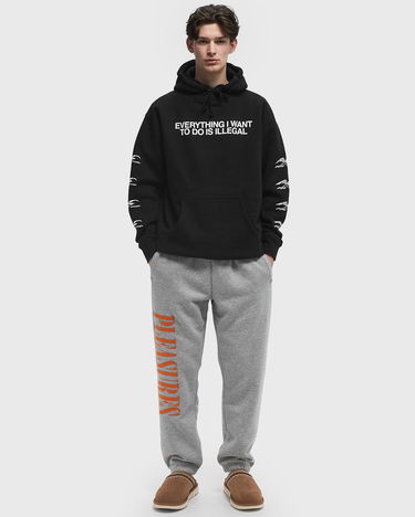 Спортни панталони Pleasures Pleasures Onyx Sweatpants Сиво | P24W001-GREY, 1