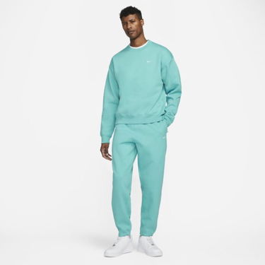 Суитчър Nike Solo Swoosh Fleece Crew Washed Тюркоазено | CV0554-393, 8
