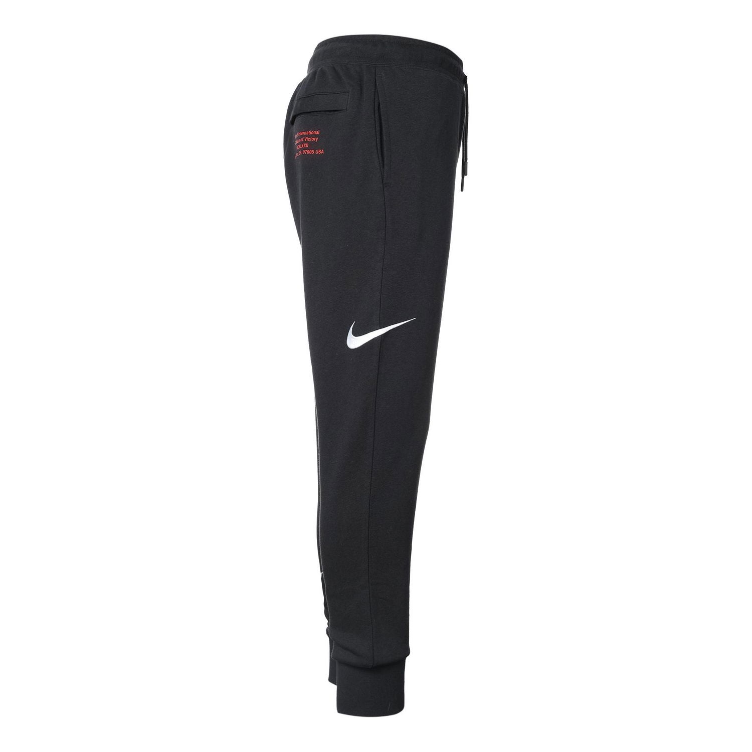 Спортни панталони Nike Swoosh Embroidered Double-Hook Casual Sports Pants Черно | DB4956-010, 0