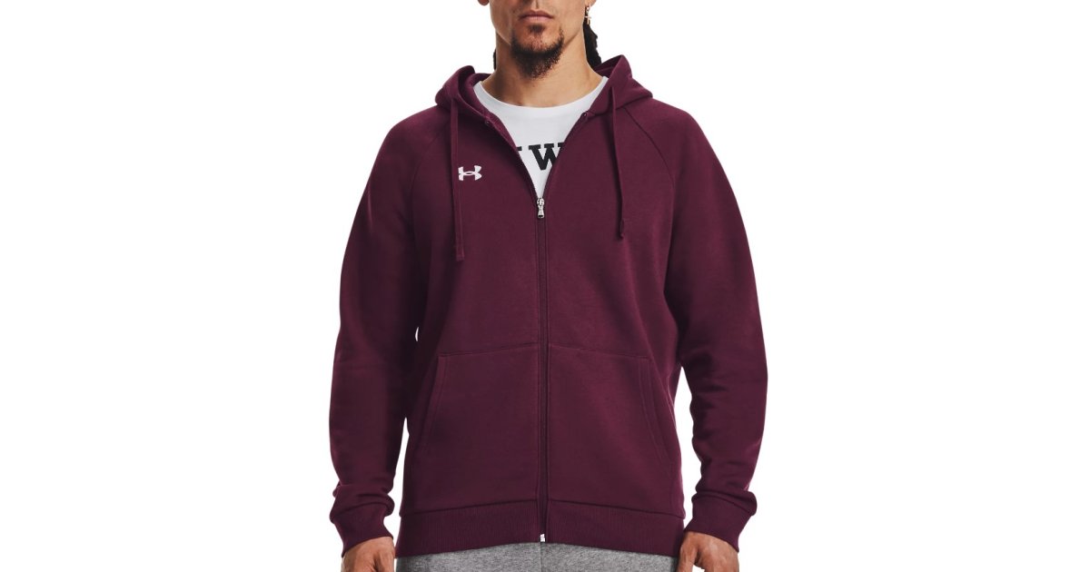 Суитчър Under Armour Rival Fleece FZ Бургунди | 1379767-600, 1