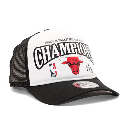 9FORTY A-Frame Trucker NBA League Champions Chicago Bulls Black