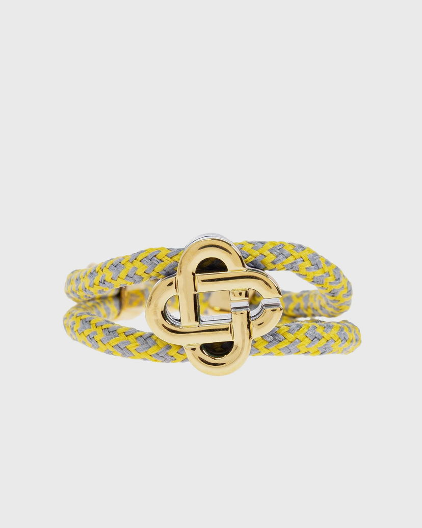 Гривна Casablanca Cord Bracelet with Clover Clasp Жълто | APF25-JW-294-02