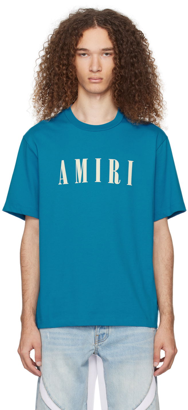 Тениска AMIRI Core T-Shirt Синьо | PS24MJL036