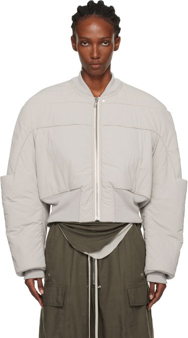 Яке бомбър Rick Owens Concordians Girdered Cropped Bomber Down Jacket Сиво | RP02E4779 MTT0, 0
