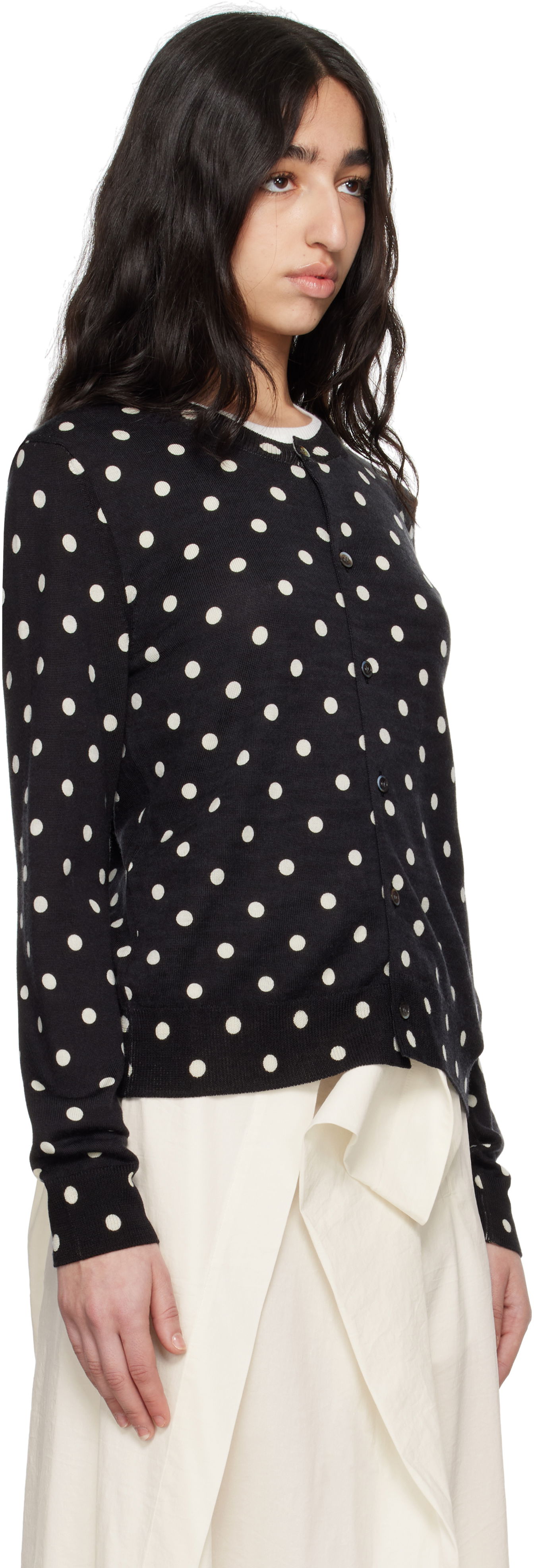 Пуловер Comme des Garçons Comme des Garçons Polka Dot Cardigan Черно | RO-N505-051-1, 1