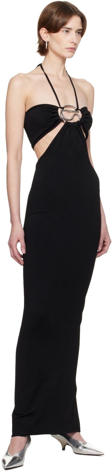Pокля Coperni Coperni Knitted Halter Maxi Dress Черно | COPML135Y3010, 3