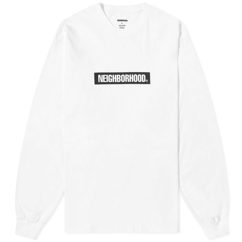 Тениска Neighborhood 2 Long Sleeve Box Бяло | 241PCNH-LT02-WT