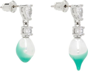 Обеци Ottolinger Ottolinger Pearl Dip Earrings Тюркоазено | 2501210, 1