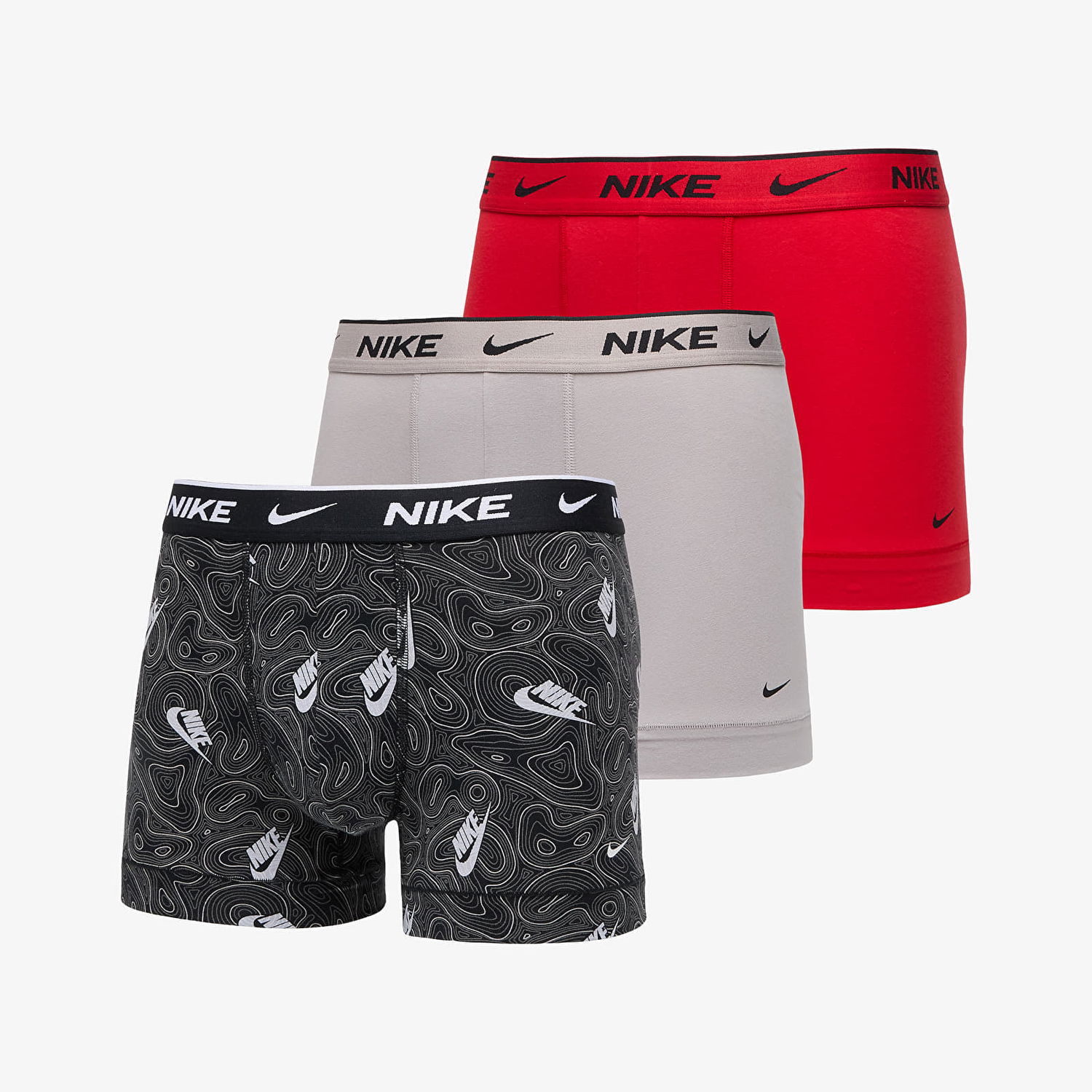 Боксерки Nike Everyday Cotton Stretch Boxer Briefs 3-Pack Многоцветен | 000PKE1008-27F, 0
