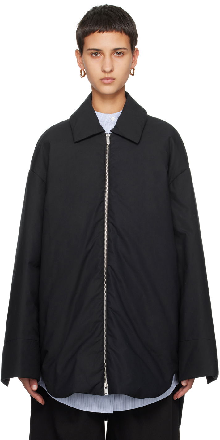 Яке Jil Sander Spread Collar Down Jacket Черно | J40AF0127_J45153, 0