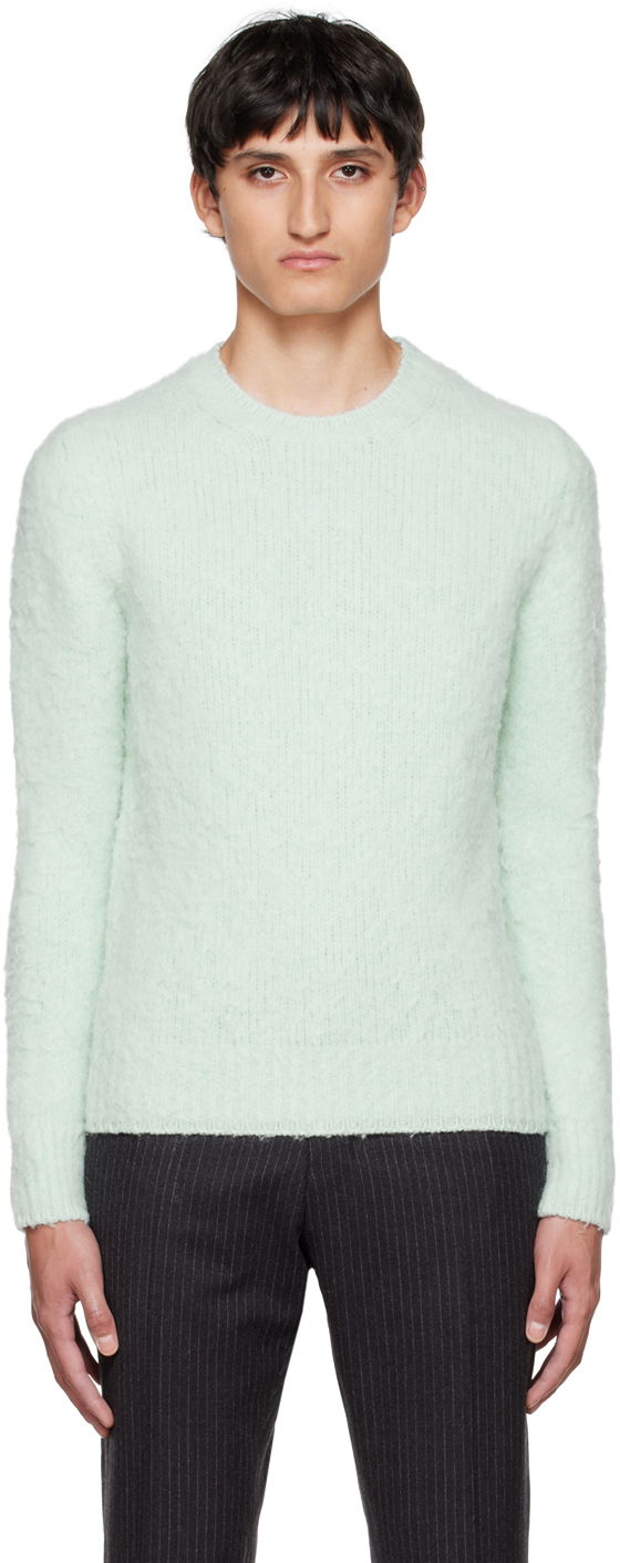 Пуловер AMI Crewneck Sweater Зелено | HKS053.028, 0
