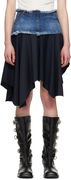 Andersson Bell Combination Denim Midi Skirt