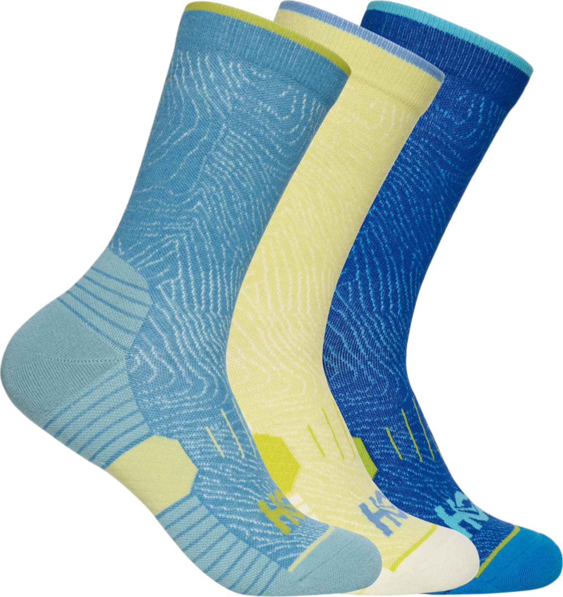 Чорапи Hoka One One Hoka Crew Run Socks 3-Pack Многоцветен | 1122931-adm, 0
