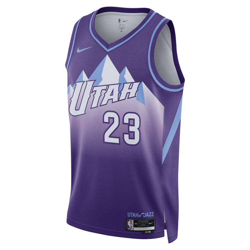 Фланелка Nike Swingman Lauri Markkanen Jazz City Edition 2024/25 Jersey Лилаво | FQ4363-506