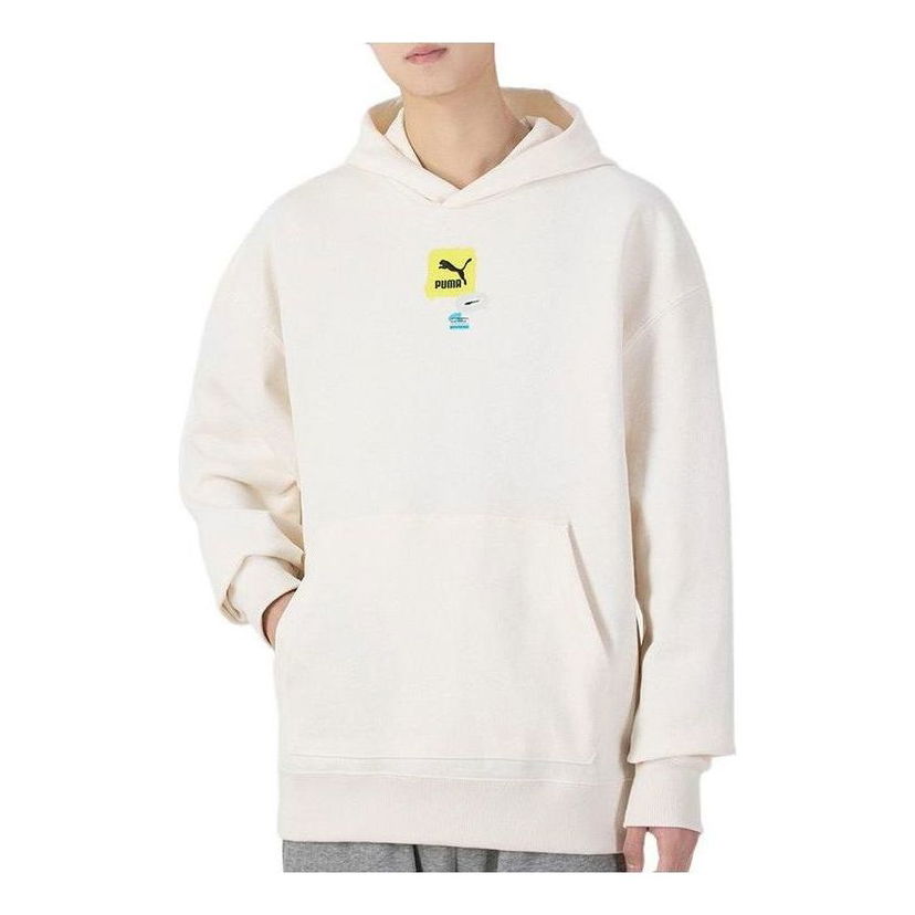 Суитчър Puma Oversize Graphic Logo Hoodie Бяло | 536061-65