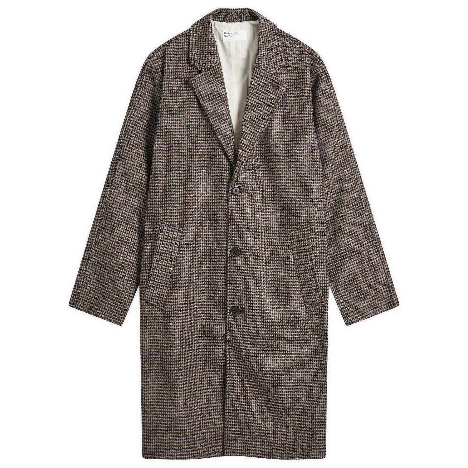 Палта Universal Works Universal Works Tweed Top Coat Кафяво | 31501-STN, 0
