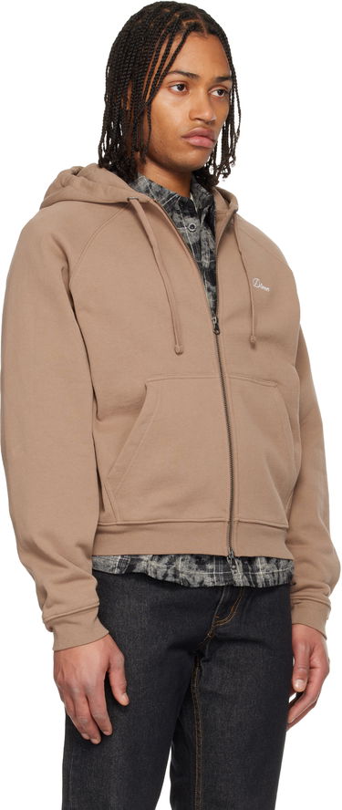 Суитчър Dime Cursive Small Logo Zip Hoodie Бежово | DIMEHO2558SEP, 1