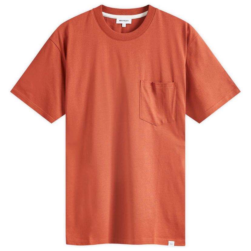 Тениска NORSE PROJECTS Johannes Organic Pocket Оранжево
 | N01-0553-5049