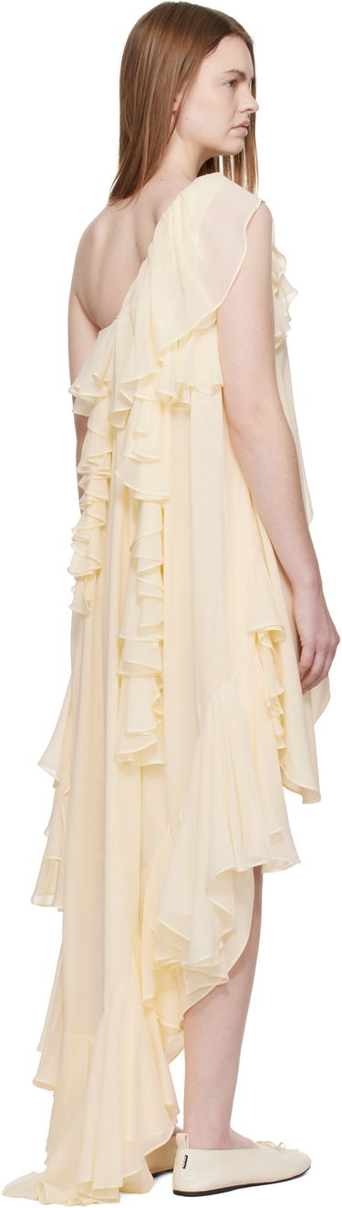 Pокля Collina Strada Collina Strada Violet Ruffled Asymmetric One-Shoulder High-Low Dress Жълто | XX4041, 2