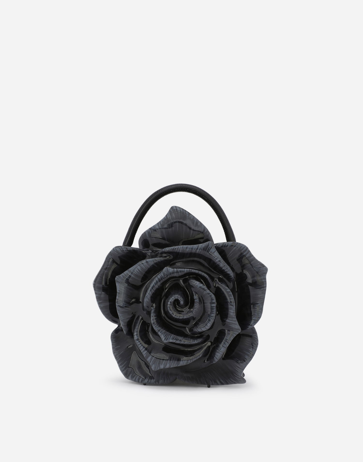 Дамска чанта Dolce & Gabbana Dolce & Gabbana Dolce Box Bag with Rose Design Черно | BB7246AY9888B956, 0