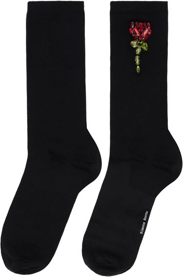 Чорапи Simone Rocha Simone Rocha Embellished Carnation Socks Черно | SOCK 58 0639, 2