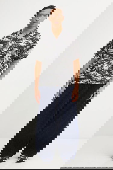 Риза BAPE Palm Tree Camo Open Collar Regular Shirt Многоцветен | 1L30132306, 4