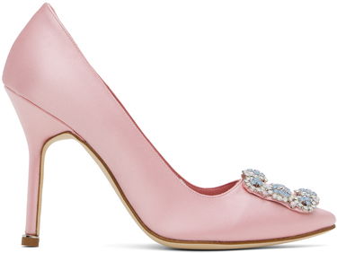 Аксесоари Manolo Blahnik Manolo Blahnik Hangisi 105 Satin Pumps Розово | 423-1755, 0