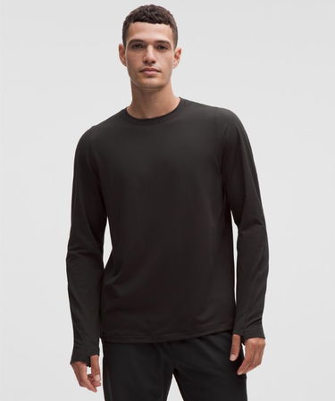 Тениска lululemon Rulu Crew Neck Long Sleeve Shirt Черно | prod20000531, 0