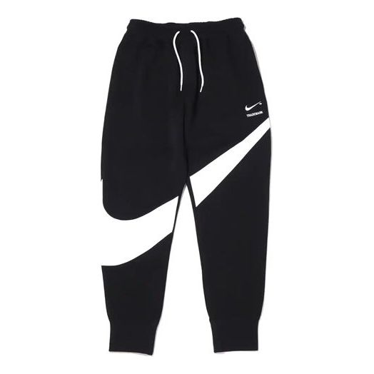 Спортни панталони Nike Large Logo Casual Knit Splicing Embroidered Sports Pants Черно | DH1024-010