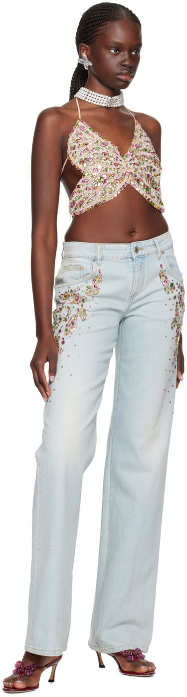 Потник Blumarine Blumarine Embellished Halter Top Многоцветен | P422C265A, 3