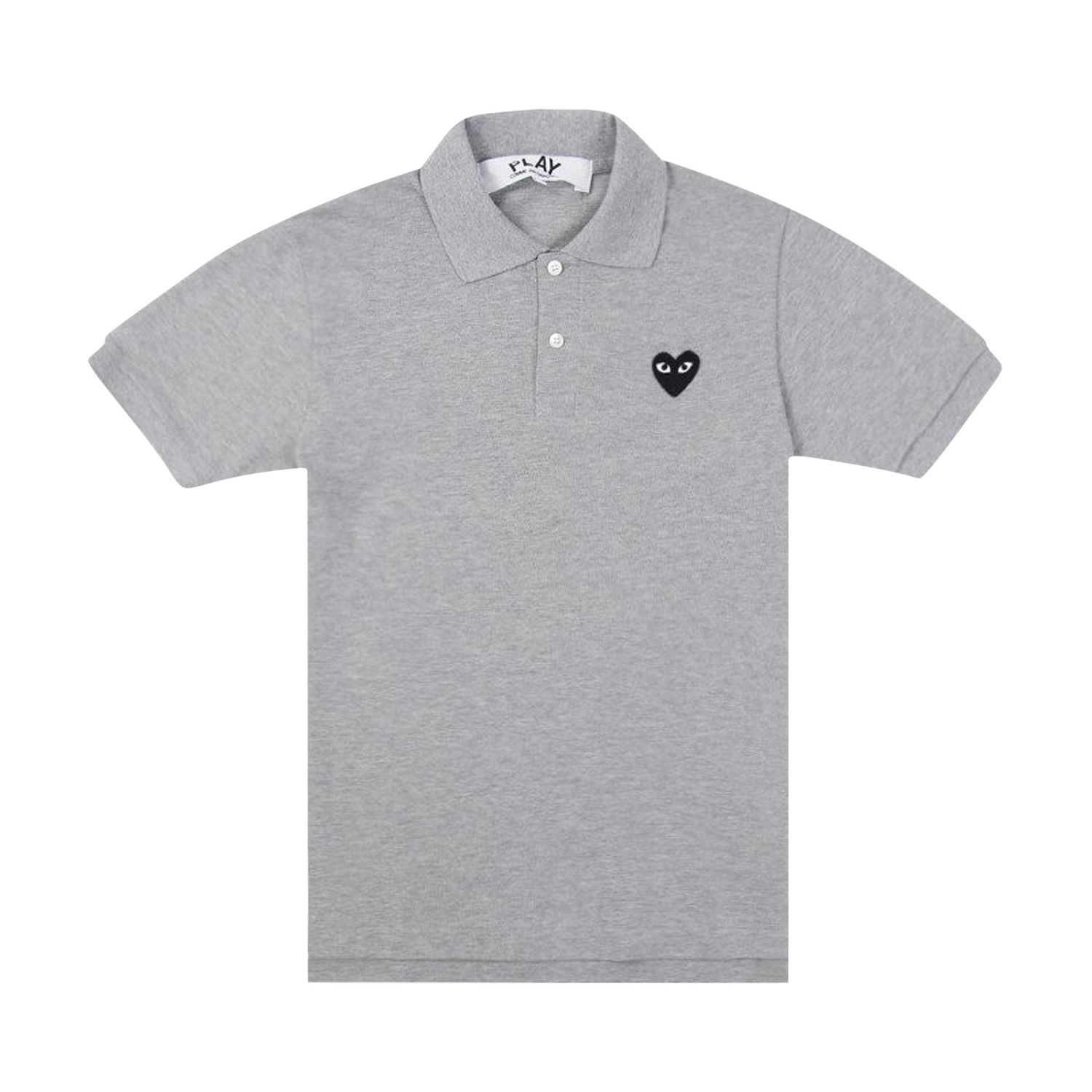 Поло тениска Comme des Garçons PLAY Black Emblem Polo Shirt Сиво | AZ T078 051 1, 1
