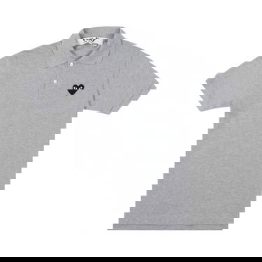 Поло тениска Comme des Garçons PLAY Black Emblem Polo Shirt Сиво | AZ T078 051 1, 1